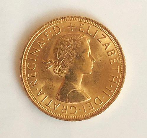 Royaume-Uni. Elizabeth II. Sovereign 1962, Postzegels en Munten, Munten | Europa | Niet-Euromunten