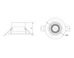 OPPLE LED Chiara Inbouwspot 6W 2700K 36D - 541003410800, Doe-het-zelf en Bouw, Verzenden, Nieuw