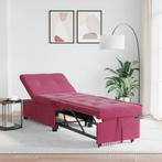 vidaXL 3-in-1 Uitschuifbare Zetelbed Robijnrood Fluweel, Huis en Inrichting, Verzenden, Nieuw