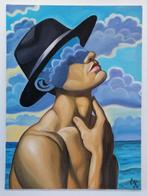 Elena Khmeleva - Thinker. Œuvre originale, fait à la main., Antiek en Kunst, Kunst | Schilderijen | Modern