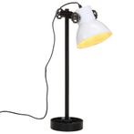 vidaXL Bureaulamp 25 W E27 15x15x55 cm wit, Huis en Inrichting, Verzenden, Nieuw