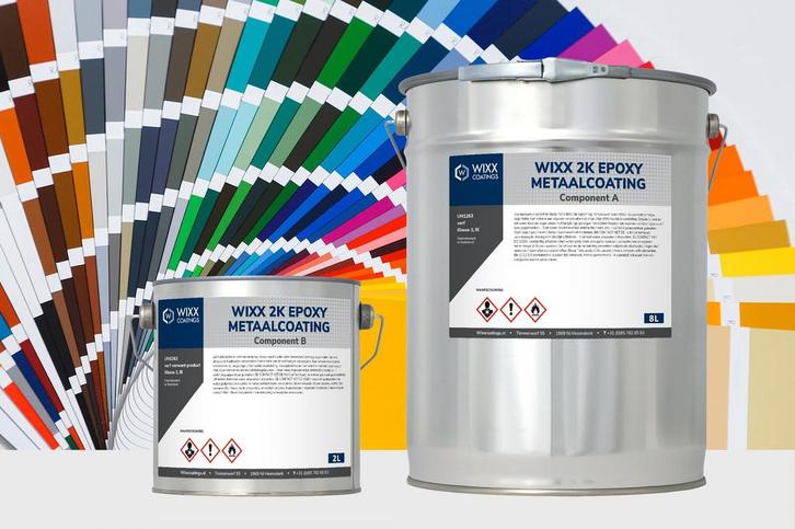 Wixx 2K Epoxy Metaalcoating Mengkleur 5L, Doe-het-zelf en Bouw, Verf, Beits en Lak, Nieuw, Verzenden