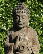 Statua di Buddha Antico con Giara - sculptuur - Buddha -, Antiquités & Art