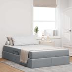vidaXL Opbergbed met matras Lichtgrijs 120 x 190 cm, Maison & Meubles, Verzenden