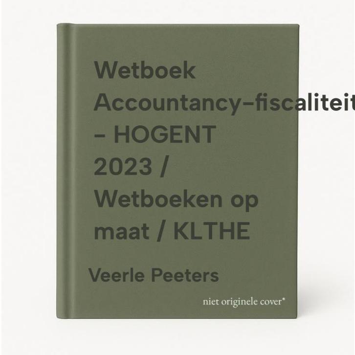 Wetboek Accountancy-fiscaliteit - HOGENT 2023 / Wetboeken op, Boeken, Wetenschap, Zo goed als nieuw, Verzenden