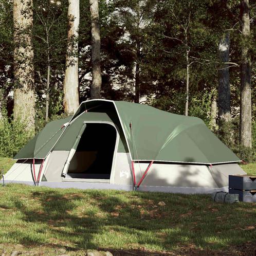 vidaXL Koepeltent 9-persoons waterdicht groen, Caravans en Kamperen, Tenten, Nieuw, Verzenden