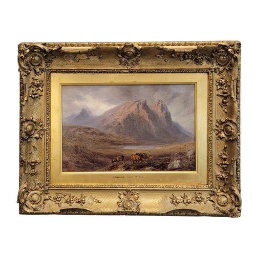 Edward Hargitt (1835-1895) - Vista del valle de Glencoe,, Antiek en Kunst, Kunst | Schilderijen | Klassiek