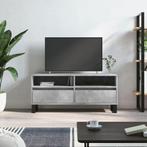 vidaXL Meuble TV gris béton 100x34,5x44,5 cm bois, Maison & Meubles, Armoires | Mobilier de télévision, Neuf, Verzenden