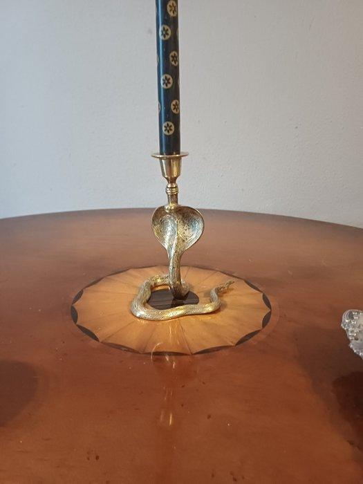 Kandelaar - Brons - Cobra candle holder, Antiek en Kunst, Curiosa en Brocante