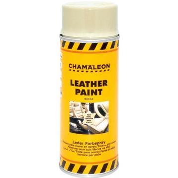 Leerverf beige / tan spuitbus 400 ml - Chamäleon, Verzenden