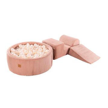 Speelset met ballenbak - Roze en witte parel, Verzenden