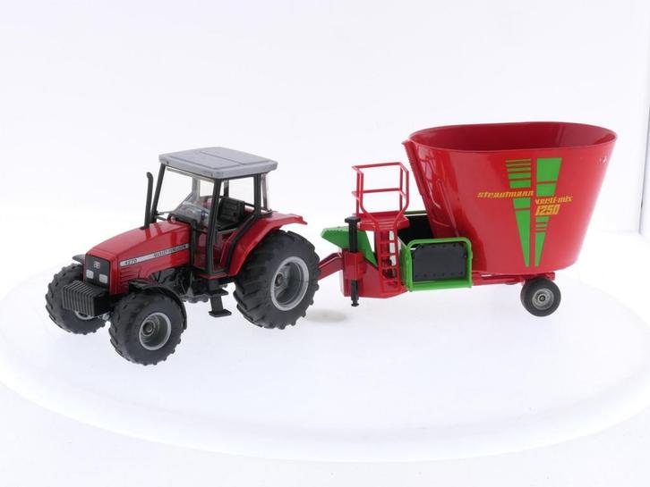 Schaal 1:32 Siku 4270 Massey Ferguson S02654X &  Siku 245..., Hobby en Vrije tijd, Modelauto's | 1:32, Zo goed als nieuw, SIKU