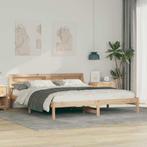 vidaXL Bedframe met hoofdeinde Bruin 180 x 200 cm Massief, Verzenden, Nieuw