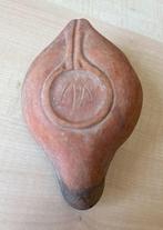 Romain antique, Empire Terre cuite lampe à huile, Antiek en Kunst