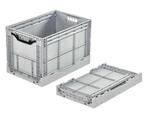 Vouwkrat klapkrat 600x400x400mm extra stevig 80l grijs, Doe-het-zelf en Bouw, Ophalen of Verzenden, Nieuw
