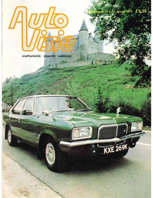 1973 AUTOVISIE MAGAZINE 02 NEDERLANDS, Boeken, Auto's | Folders en Tijdschriften