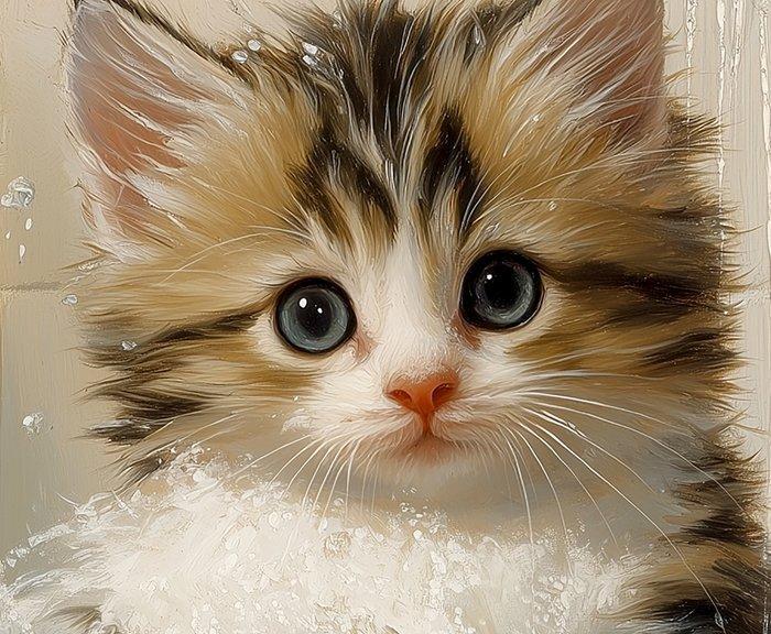 Ginger Red (1965) - The cats bath II, Antiek en Kunst, Kunst | Designobjecten