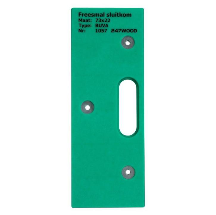 247WOOD Freesmal sluitplaat 73x22, Doe-het-zelf en Bouw, Hang- en Sluitwerk, Klink of Kruk, Nieuw, Overige materialen