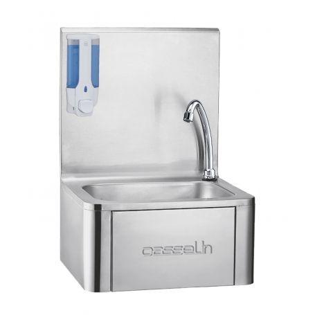Handwasbak RVS met kniebediening | Geïntegreerde, Zakelijke goederen, Horeca | Keukenapparatuur, Nieuw in verpakking, Verzenden