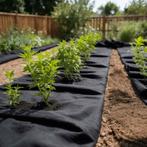 vidaXL Geotextielmembraan 1x50 m polyestervezel zwart, Tuin en Terras, Verzenden, Nieuw