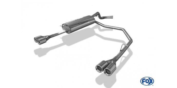 FOX VW Bora 1J/ Bora Variant 1J einddemper uitgang rechts/li, Auto-onderdelen, Uitlaatsystemen, Nieuw, Verzenden