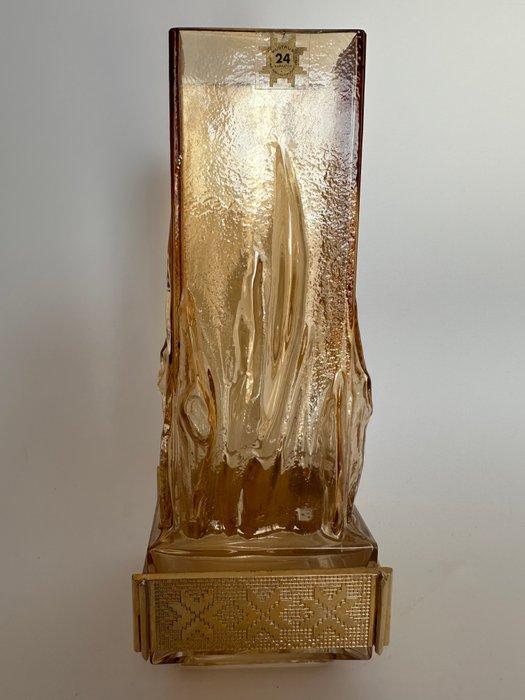 Kumela Finland - Eino Wänni - Amber Glass - Vase - Verre, Antiek en Kunst, Antiek | Glaswerk en Kristal