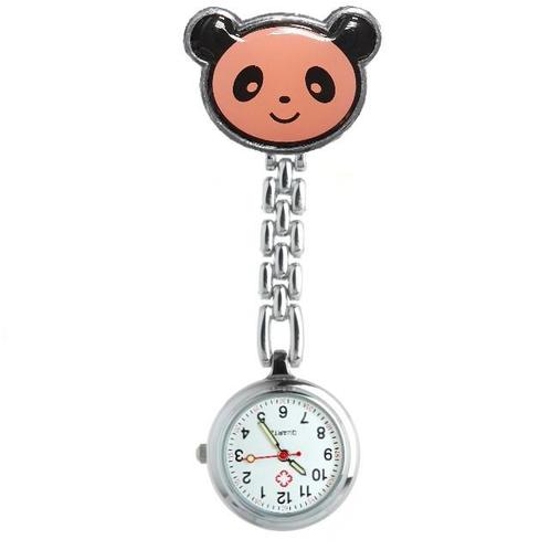Fako® - Verpleegstershorloge - Panda - Roze, Handtassen en Accessoires, Horloges | Dames, Verzenden