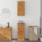 vidaXL Badkamermeubel Set met lade met plank 2 pcs Bruin en, Verzenden, Nieuw