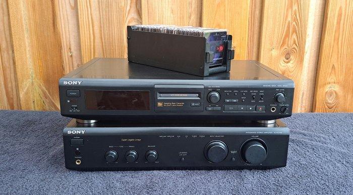 Sony - MDS-JE500 minidisc speler - TA-FE310R Versterker -, Audio, Tv en Foto, Radio's
