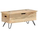 vidaXL Opbergkist 90x40x45 cm massief mangohout, Verzenden
