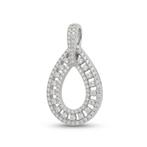 Hanger - 18 karaat Witgoud - 0.95ct. tw. Diamant