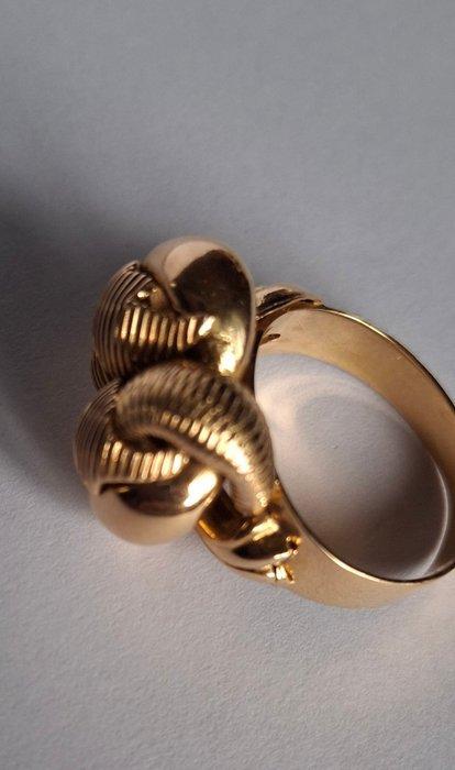 Ring - 18 karaat Geel goud, Handtassen en Accessoires, Ringen