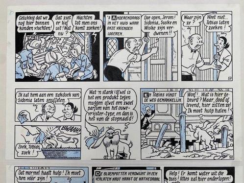 Paul Geerts - 1 Original page - Suske en Wiske - Amoris Van, Boeken, Stripverhalen