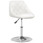 vidaXL Tabouret de bar Blanc Similicuir, Huis en Inrichting, Barkrukken, Verzenden