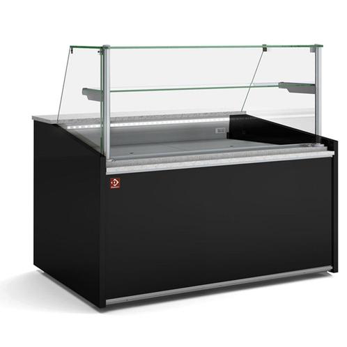 Neutrale vitrine toonbank, hoog glas, met neutrale opbergrui, Articles professionnels, Horeca | Équipement de cuisine, Envoi