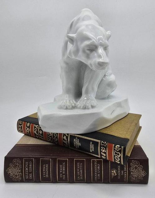 Herend - Beeld, Bèla Markup ( 1873-1945 ) Orso Polare - 19.5, Antiek en Kunst, Antiek | Glaswerk en Kristal