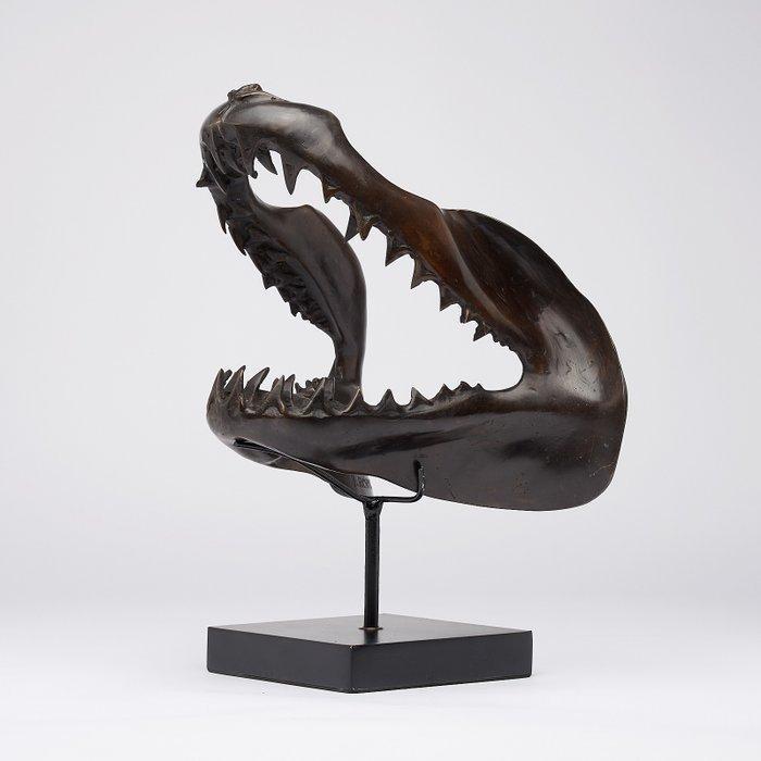 sculptuur, Finest detail, bronze-cast Mako Shark Jaws -, Antiek en Kunst, Kunst | Designobjecten