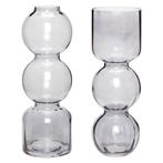 Hübsch - Lotte Knudsen - Vase (2) - Vases ronds gris (lot de
