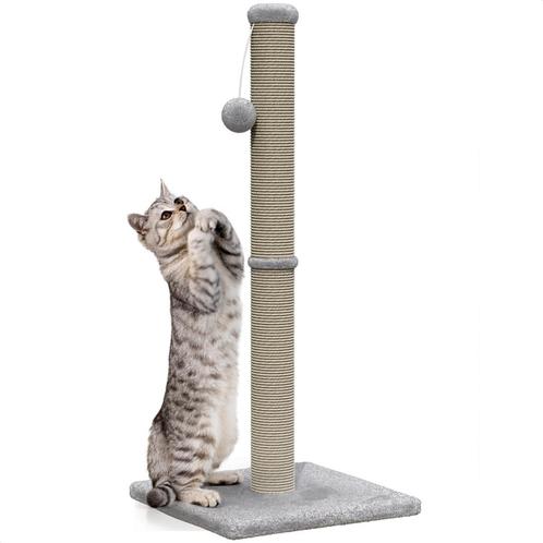 Avalo Krabpaal met Speelballetje - 36x36x74 - Lichtgrijs -, Animaux & Accessoires, Accessoires pour chats, Envoi