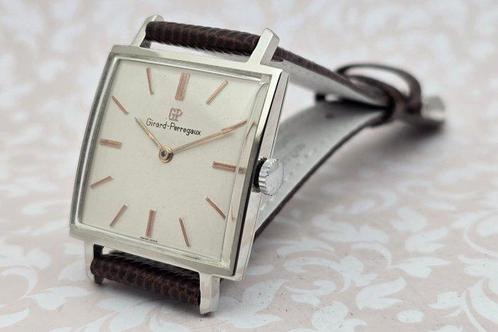 Girard-Perregaux - Vintage – Square Stainless Steel Dress, Handtassen en Accessoires, Horloges | Heren