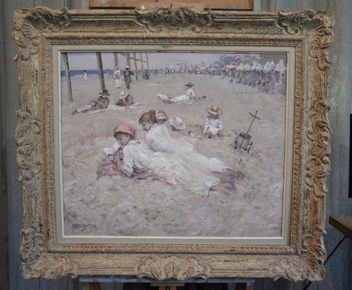 Chris van Dijk (1952) Impressionist -  Feu dartifice a la, Antiek en Kunst, Kunst | Schilderijen | Klassiek