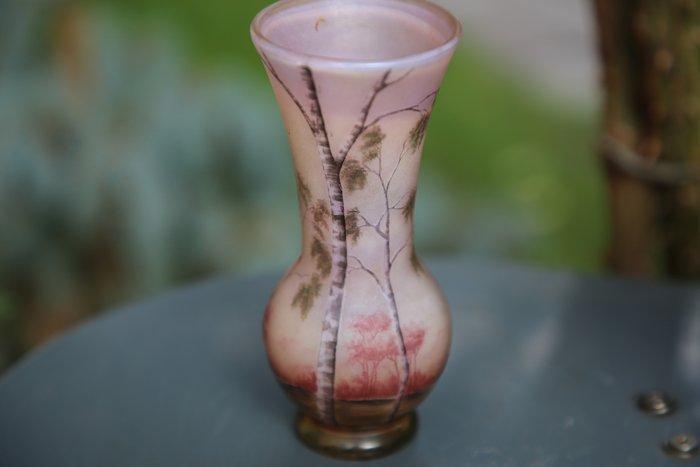 Daum Frères - Vase - Paysage mauve - Verre, Antiek en Kunst, Antiek | Glaswerk en Kristal