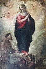 Italiaanse school (XVIII) - Madonna con frate e drago, Antiek en Kunst