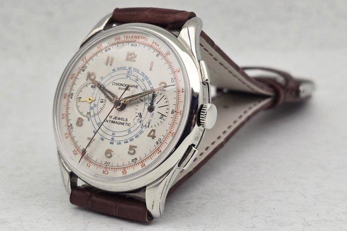 Chronographe Suisse - Cal. Landeron 48 - Zonder minimumprijs, Bijoux, Sacs & Beauté, Montres | Hommes