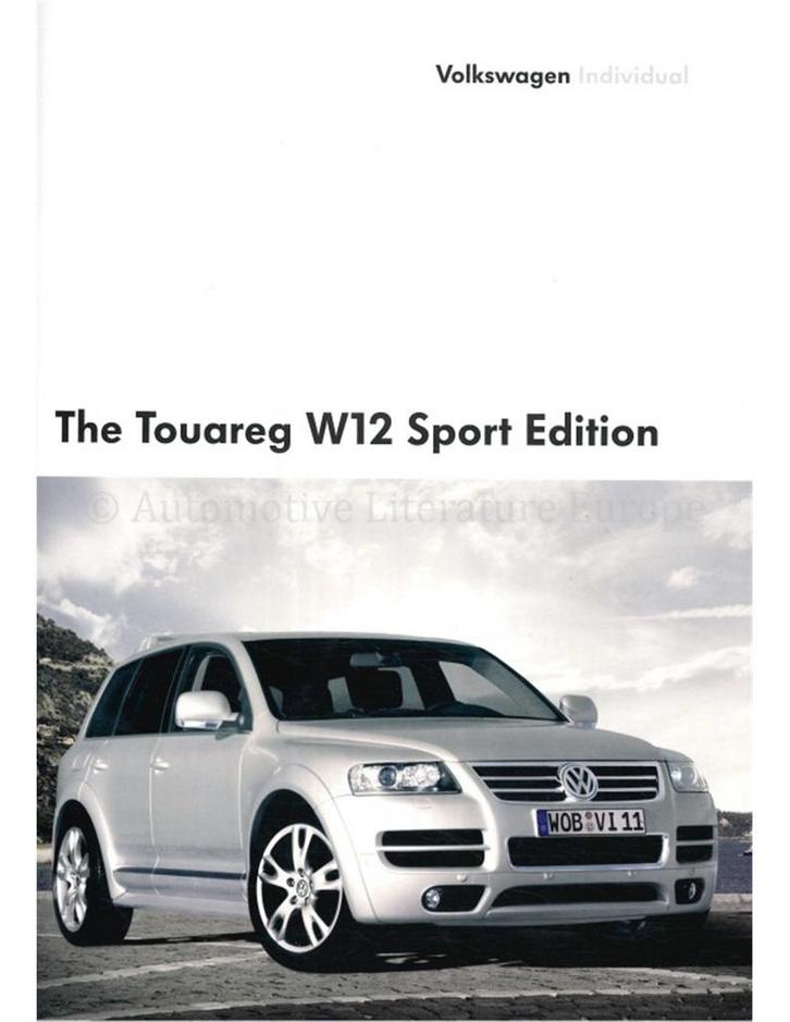 2005 VOLKSWAGEN TOUAREG W12 SPORT EDITON BROCHURE ENGELS, Livres, Autos | Brochures & Magazines