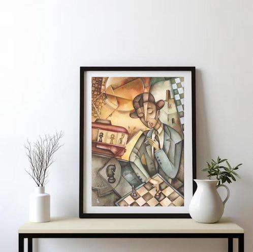 Eugene Ivanov - Evening Game, Antiek en Kunst, Kunst | Schilderijen | Modern