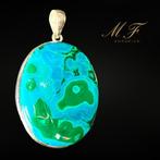 Premium - Natuurlijke malachiet x chrysocolla - 925 zilver