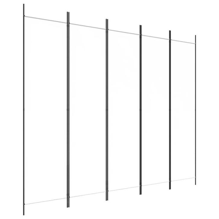 Kamerscherm Wit 250x200 - Retour Deal! 40% Korting, Huis en Inrichting, Woonaccessoires | Kamerschermen, Nieuw, Verzenden