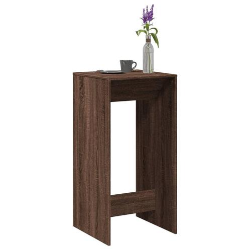 vidaXL Bartafel 51x50x103,5 cm bewerkt hout bruin, Huis en Inrichting, Tafels | Eettafels, Nieuw, Verzenden