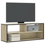 vidaXL Tv-meubel 100x31x39,5cm bewerkt hout metaal sonoma, Huis en Inrichting, Kasten |Televisiemeubels, Verzenden, Nieuw
